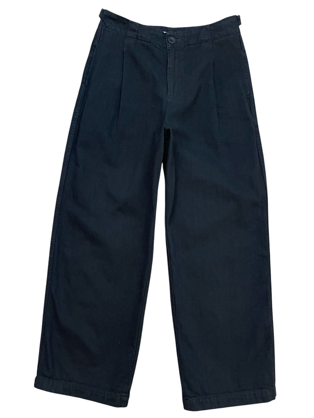 Gravel & Gold Florin Utilitarian Pant High Rise Pleated Denim Trouser Jeans Sz 2